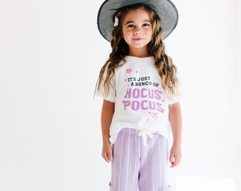 It's Just a Bunch of Hocus Pocus Halloween Shirt, Toddler halloween Shirt, Fall toddler shirt, Child Halloween shirt, Witch Shirt, Boo Shirt