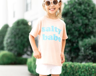 Salty Babe Toddler Shirt, Kid Graphic Shirt, Toddler Shirt, Beach Bum Kids Shirt, Beach Vacation, Beach Bum Shirt, Beach Tee, Beach trip