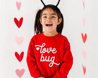 Love Bug toddler sweatshirt, toddler valentines day sweatshirt, valentines Day Shirt, Mommy and Me Set, Mother's Day Gift, Kids