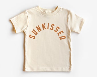 Sunkissed Toddler and Youth Shirt, Summer Graphic Shirt, Beach Bum Kids Shirt, Beach Vacation, Beach Bum Shirt, Beach trip, Sandy, Sunkissed