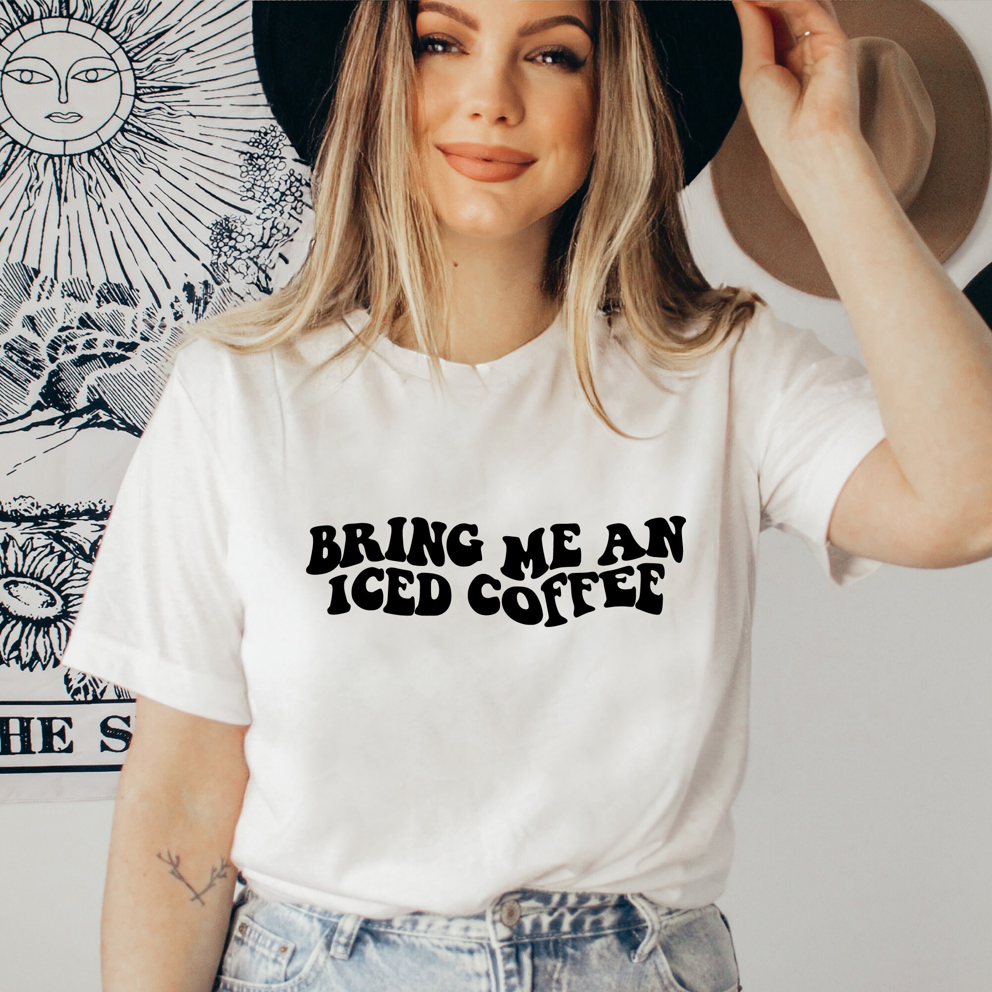 Iced Coffee Queen Tshirt - Etsy Iced Coffee Queen Tshirt - Etsy
