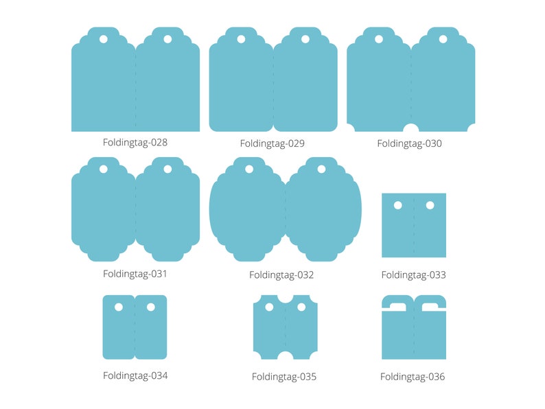 45 Folding Tag Svg Gift Tag Svg Tag Silhouette Svg Cut - Etsy