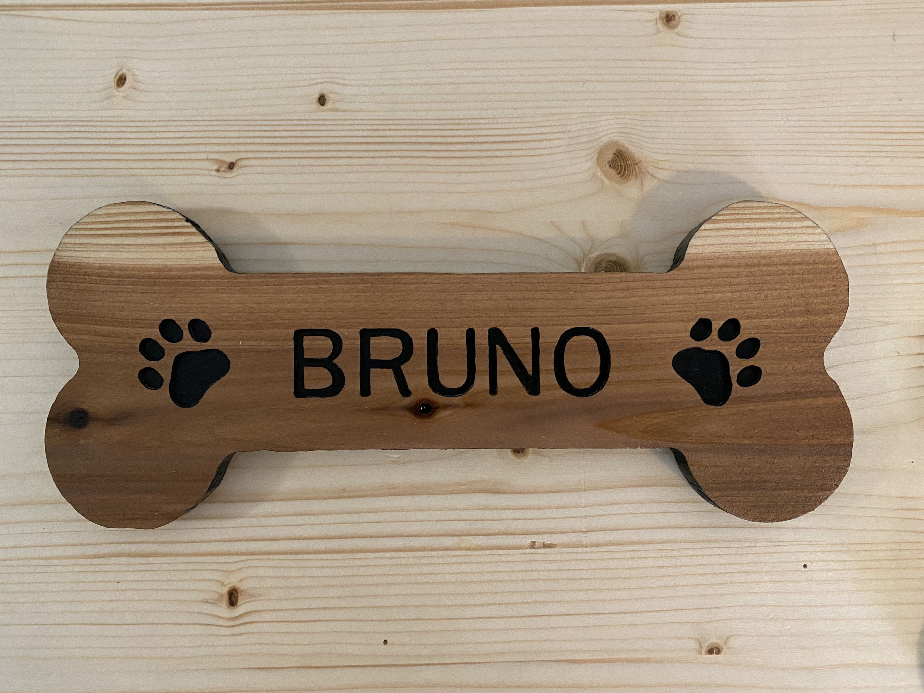 Custom dog name sign Personalized Dog Bones. Custom Dog Etsy