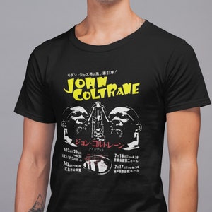 John Coltrane 1966 Japan Tour T-Shirt - Rare Jazz Concert Tee