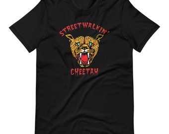 Camiseta Streetwalkin' Cheetah: Iggy and The Stooges, diseño punk rock vintage
