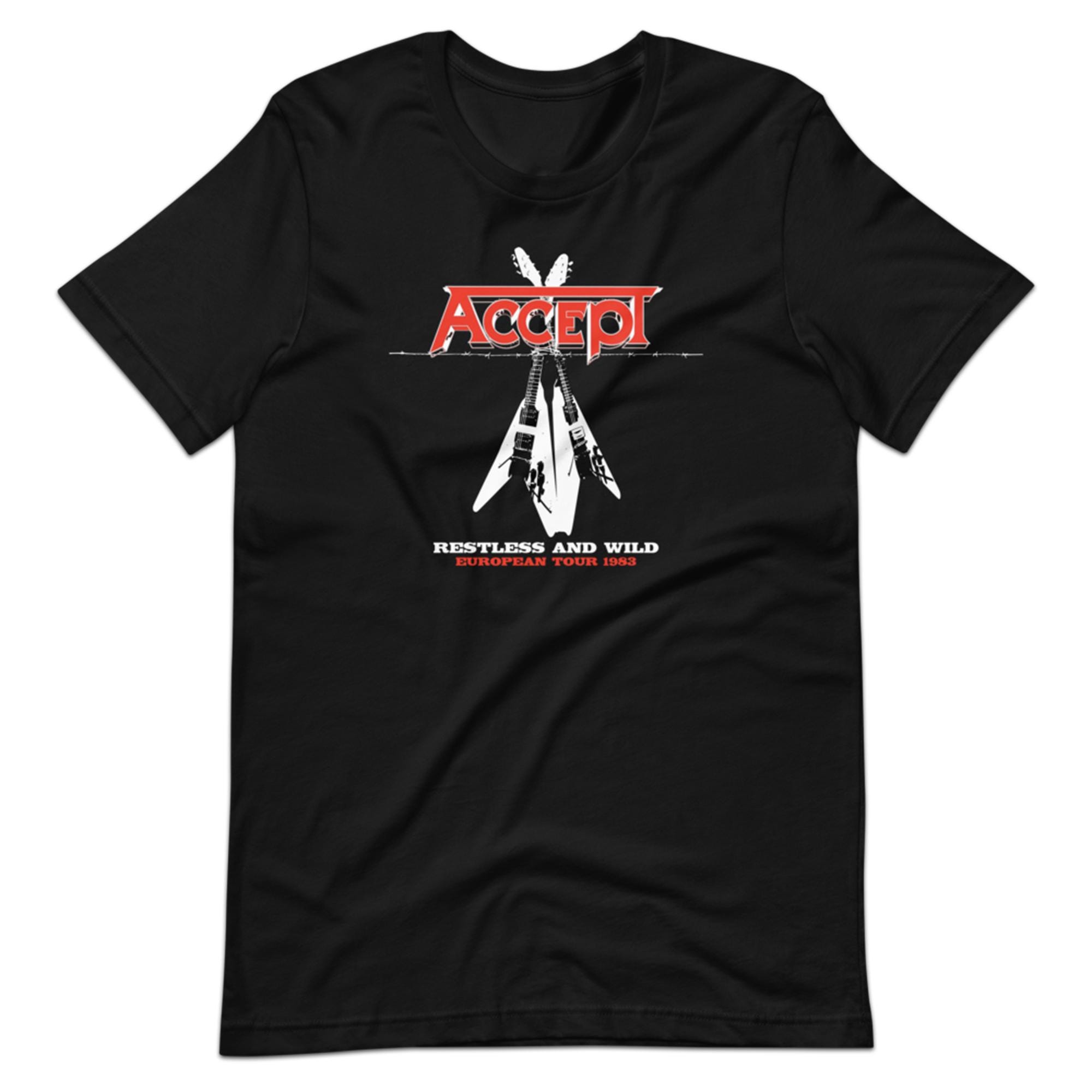 Rare Accept Restless and Wild Tour 83 T-shirt: NWOBHM Heavy Metal