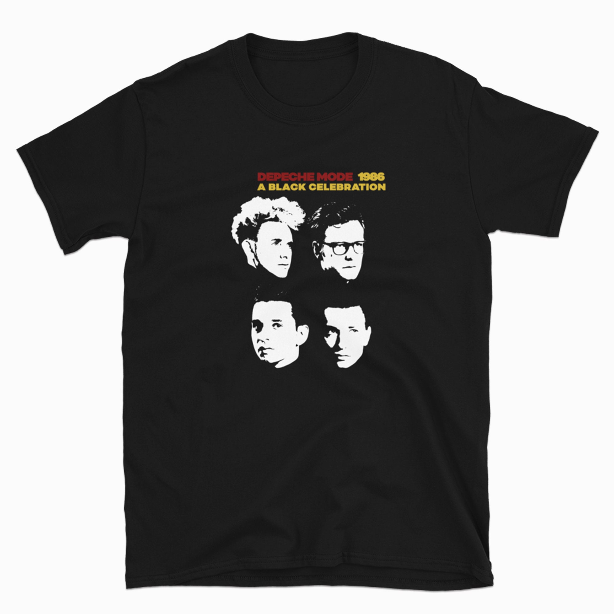 Depeche Mode Vintage Style Concert T Shirt 1986 A Black - Etsy