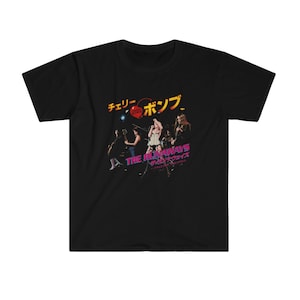The Runaways Live in Japan, Unisex-T-Shirt, The Runaways Allfemale Rockband, 70er 80er Jahre Punkband, Sandy West, Cherry Bomb