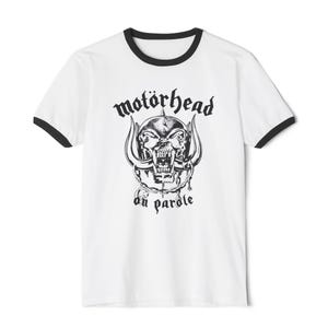 Motorhead On Parole Ringer T-Shirt, NWOBHM, Lemmy