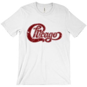 Chicago Vintage Style Unisex T-Shirt, 70s Rock Band T-Shirt, Chicago Band T Shirt, Mens, Womens Tees, Retro Design