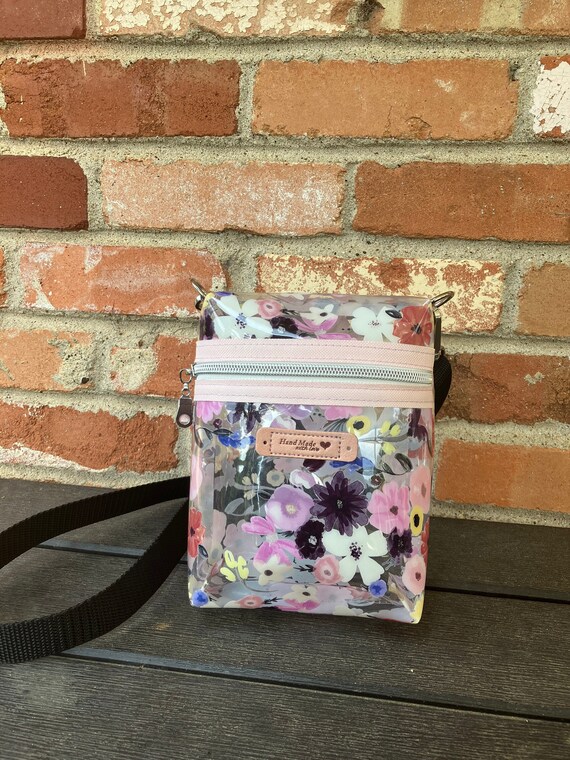 Floral Clear Crossbody Bag - Etsy