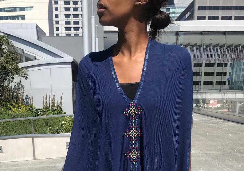Loose fit top, Ethiopian Dress Long tunic Infinity Top Caftan Top Caftan Short Sleeve Top Loose fit dress Eritrean Dress V-neck top