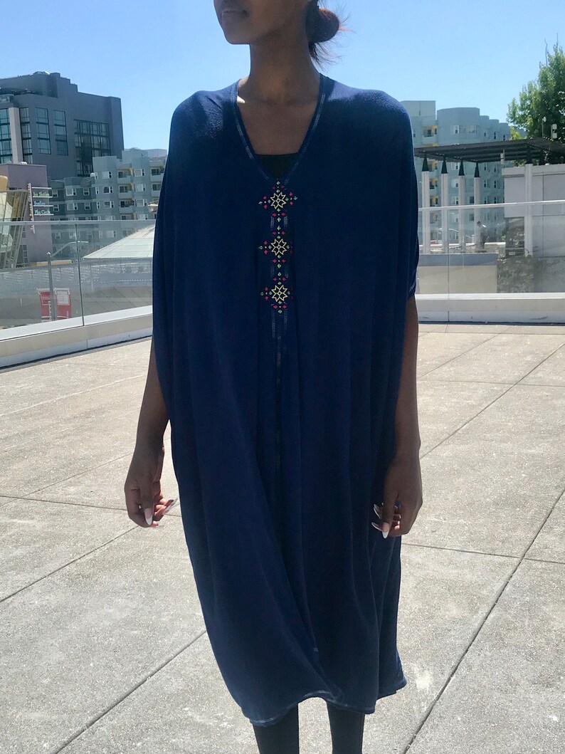 Loose fit top, Ethiopian Dress Long tunic Infinity Top Caftan Top Caftan Short Sleeve Top Loose fit dress Eritrean Dress V-neck top