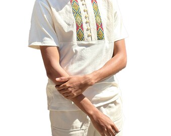 Cotton T-shirt, Oversize T-shirt, Ethiopian T-shirt, Eritrean T-shirt, Casula Traditional T-shirt. T-shirt, Henley T-shirt,