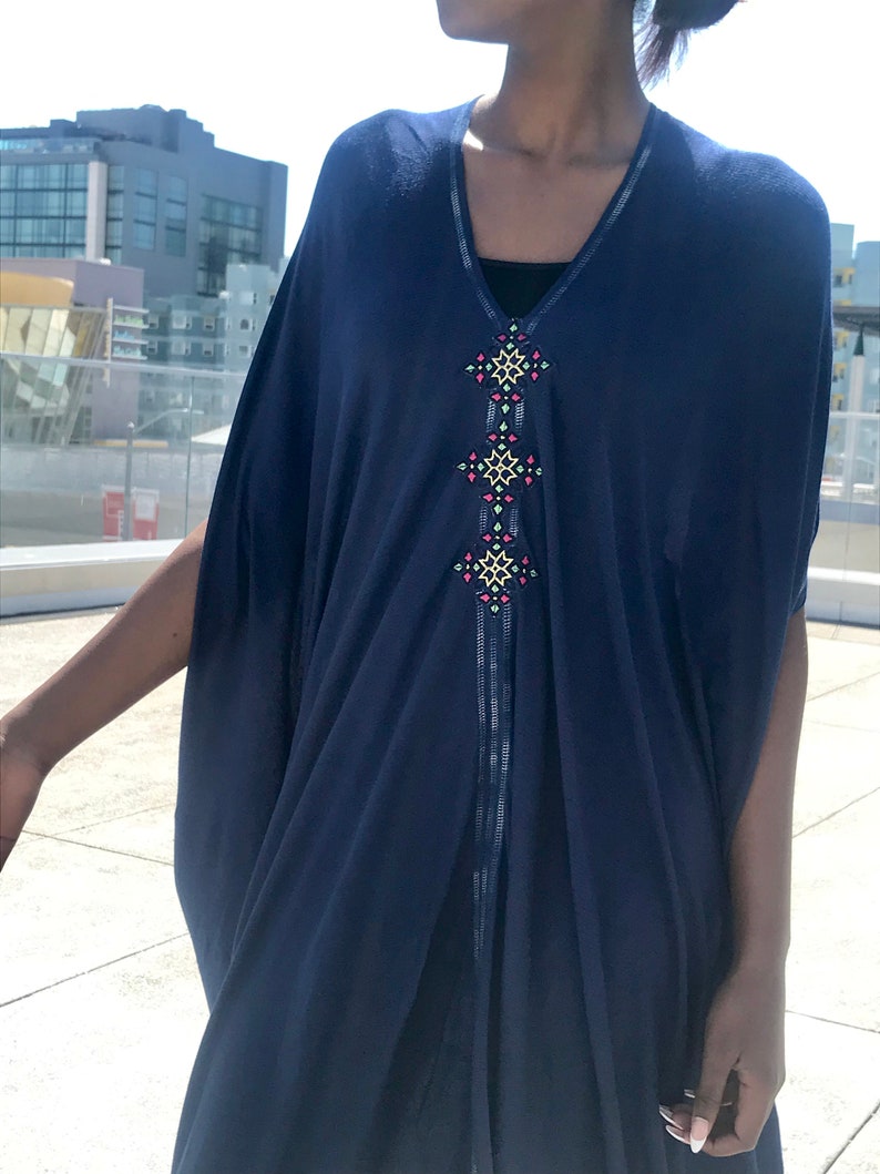 Loose fit top, Ethiopian Dress Long tunic Infinity Top Caftan Top Caftan Short Sleeve Top Loose fit dress Eritrean Dress V-neck top