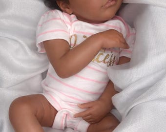 RESERVED – Made-to‑Order Reborn Doll (Twin B) | African‑American / Melanin Baby