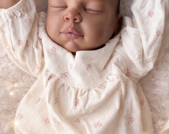 Nia – IN STOCK Reborn Doll (Chrisy Kit) | African‑American / Mixed Melanin Baby | 22″ Baby