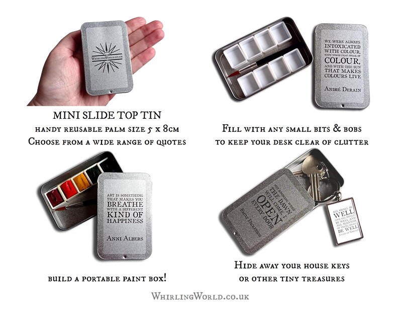 All Shall Be Well Keyring | Julian of Norwich quote, metal keychain - mailable care package gift | uplifting, positive quotation typography image 12