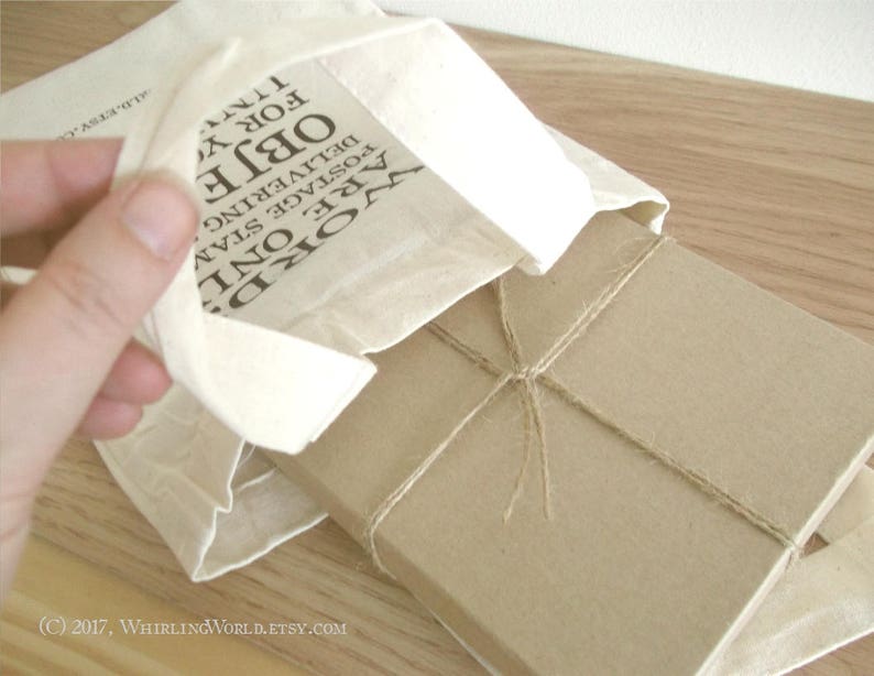 Kraft Storage Box Tied with Ribbon Eco Friendly gift wrap Add an A6 Gift Box Fits up to 4 pocket notebooks or many A6 postcards etc