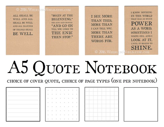 To Do List Book Open Diary Bujo TN Fauxdori Undated Free Journal Hemingway Quote Notebook Stocking Filler A6 Cahier Insert