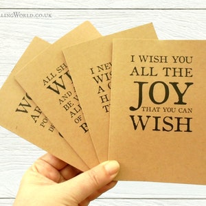 Literary Greeting Card Set, blank inside | Quotes from literature for readers & writers | Mixed set minimalist, any occasion A6 note cards