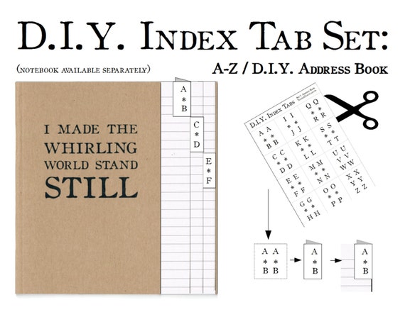 Make your own paper address book
