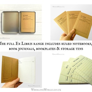 Library Card Book Label Set, Ex Libris Bookplates | Home Library ...