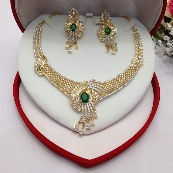 Rhodium gold necklace Clearance