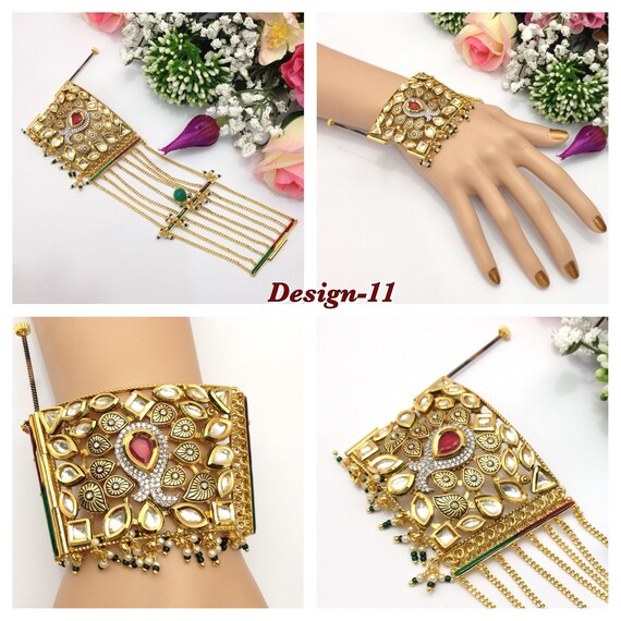 Kundan bracelet design hotsell