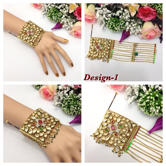 Exclusive Gold Plated Ethnic patla/kada Bangles for Women