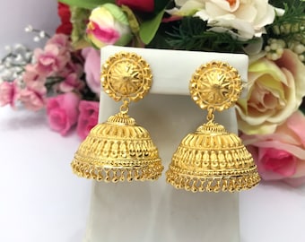 Orecchini Kundan: Placcati In Oro 22k, Gioielli Da Sposa Indiani - Foto 7