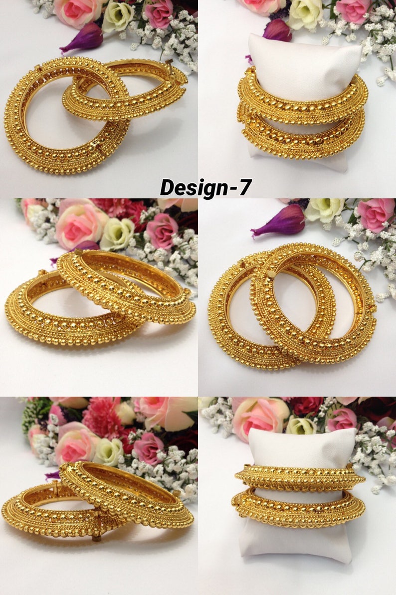 Indian Wedding Polki Bangles Handmade Polki Jewellery indian Pakistani Jewelry image 8