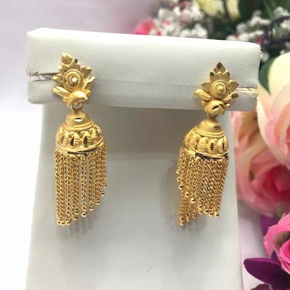 Jhalar earrings gold deals
