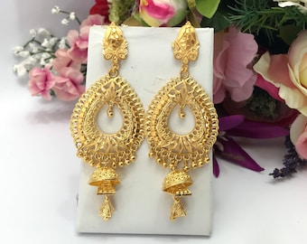 Handmade Earrings 22ct Micro Gold Plated Earrings Indian jewelry Pakistan Jewelry