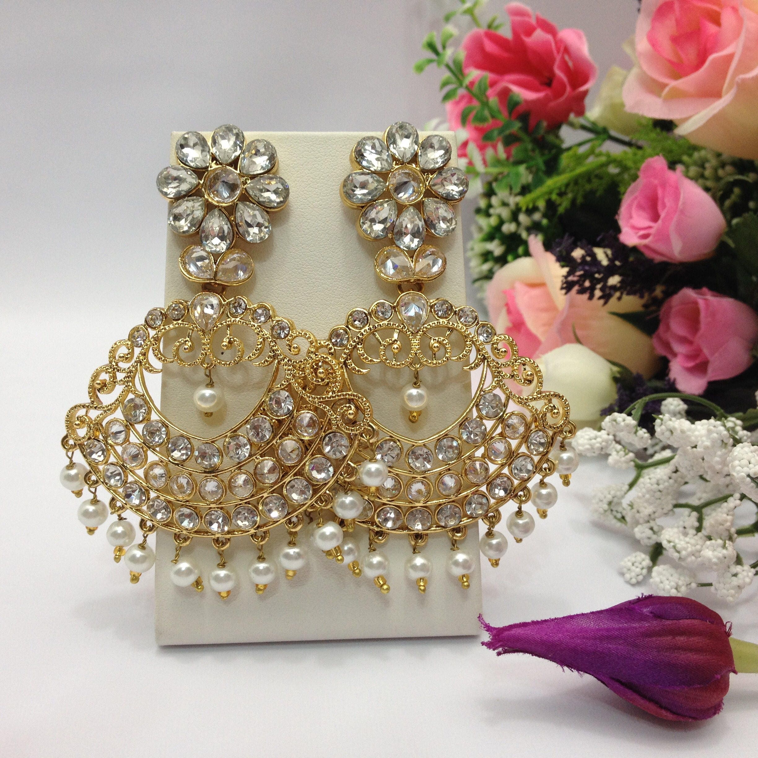Gold - Earrings - Indian Jewelry Online: Shop For Trendy & Artificial  Jewelry at Utsav Fashion