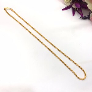 Handmade Indian Bridal Wedding Jewelry 22ct Heavy Gold Plated chain Necklace Indian Jewelry Indian Pakistani Jewelry image 3