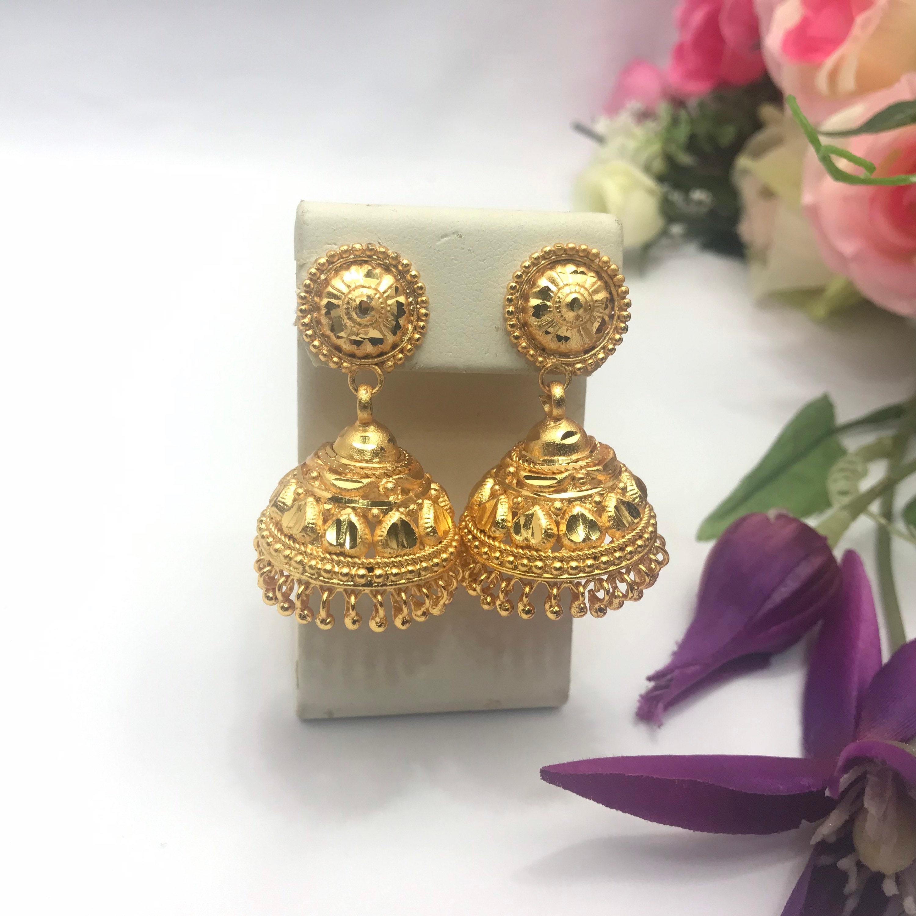African Attire Latest Trendy Evening Party Wear Designer Earrings for Women  - African Boutique