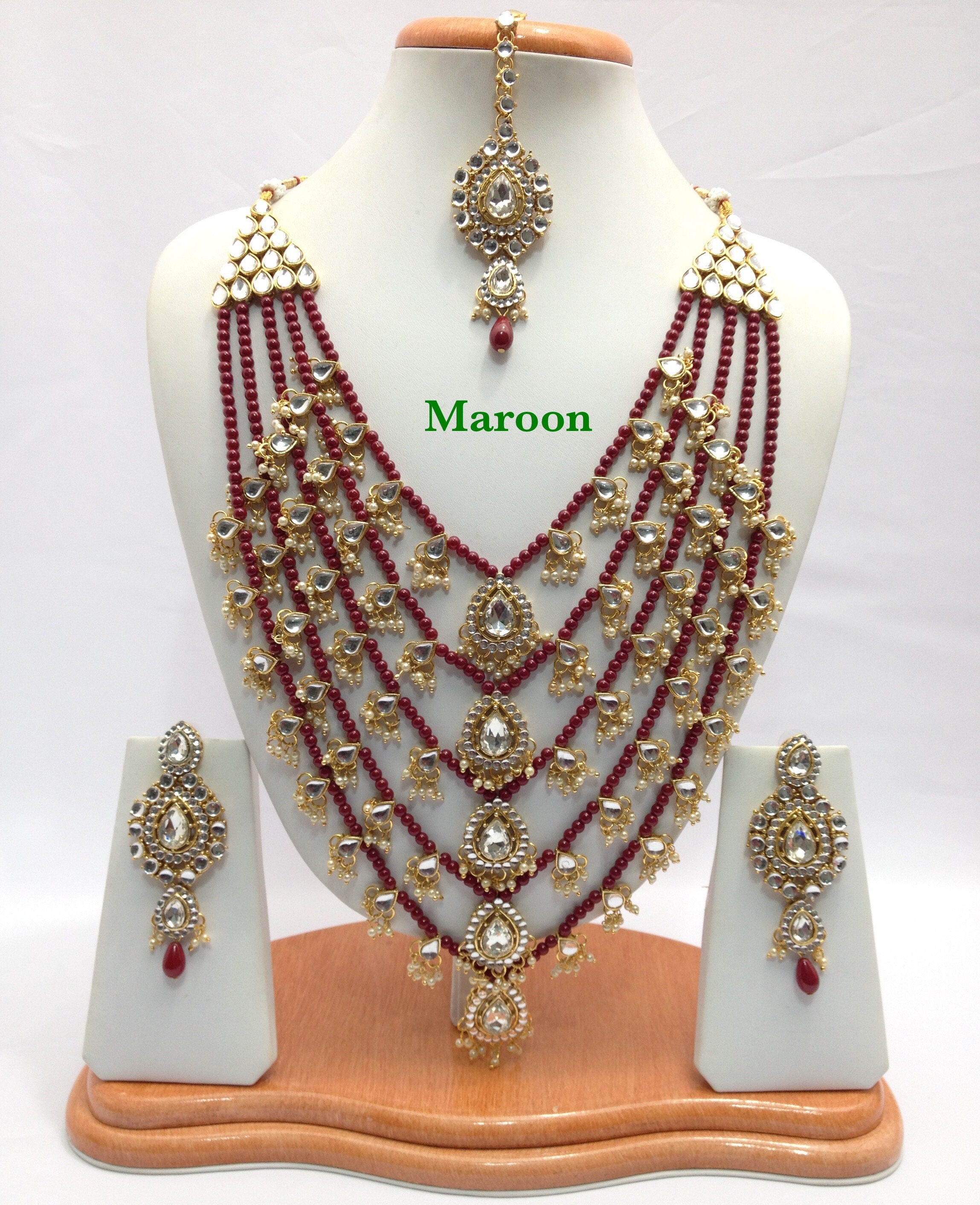 Artificial jewellery rani haar deals