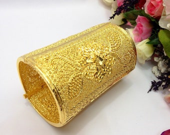 Handmade Indian Bridal Jewellery 22ct Micro Gold Plated Bangle/Bracelet jewelry Pakistani Indian Gold Plated Jewelry