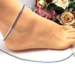 Handmade Anklets With Czech Indian Jewelry Bollywood Indian Jewellery Wedding Bridal indian Jewelry
