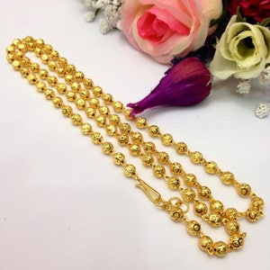 Handmade Indian Bridal Wedding Jewelry 22ct Heavy Gold Plated Mala Necklace Indian Jewelry Indian Pakistani Jewelry
