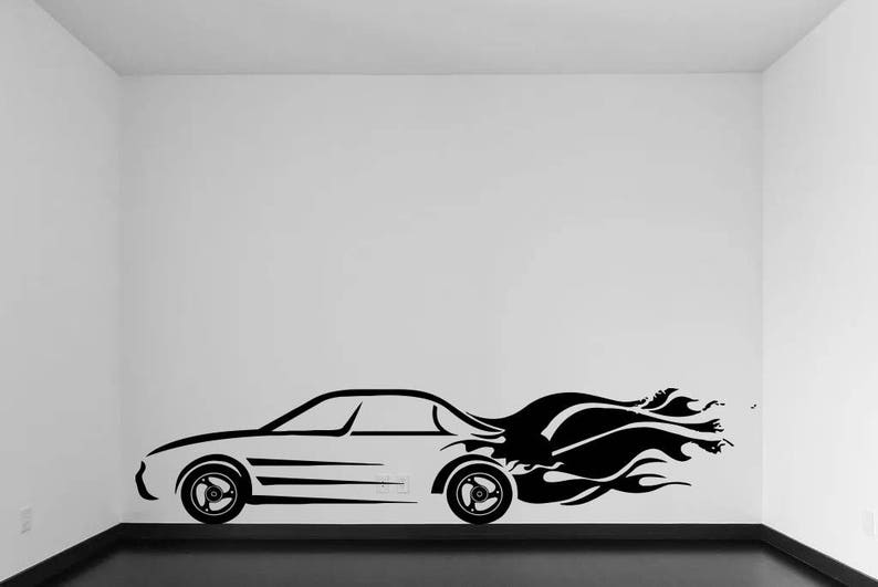 Wall Window Decal Sticker Super Fast Car Formula 1 Childroom Teen room Bedroom Guestroom 083u