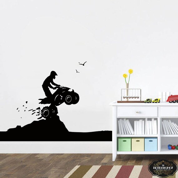 Wandtattoos Wandbilder Atv Quad Boys Bedroom Kids Sports Wall Art Decal Vinyl Sports Fiscleconsultancy Com