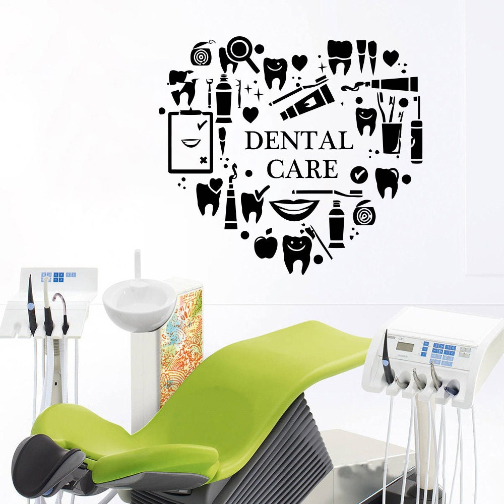 Dental Clinic Quote Wall Decal Dentist Smile Wall Art Stickers Etsy