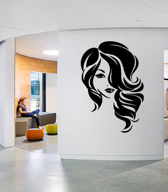 Custom Wall Window Decal Stickers Beauty Hair Salon Name Hours Etsy