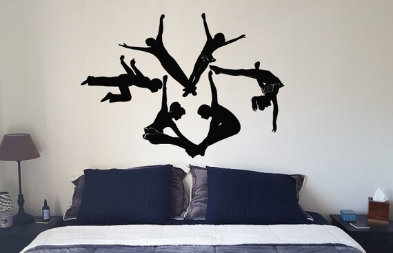 Wall Decal Sticker Bedroom Gymnastics Sport Girls Boys Teenager Room Decor Idea 388b