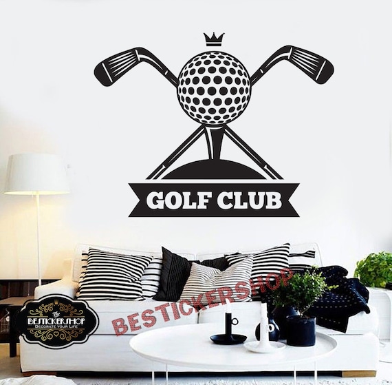 golf wall decal golf decals golf quotes decals sport wall | etsy