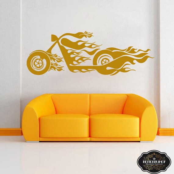 large harley davidson wall decals