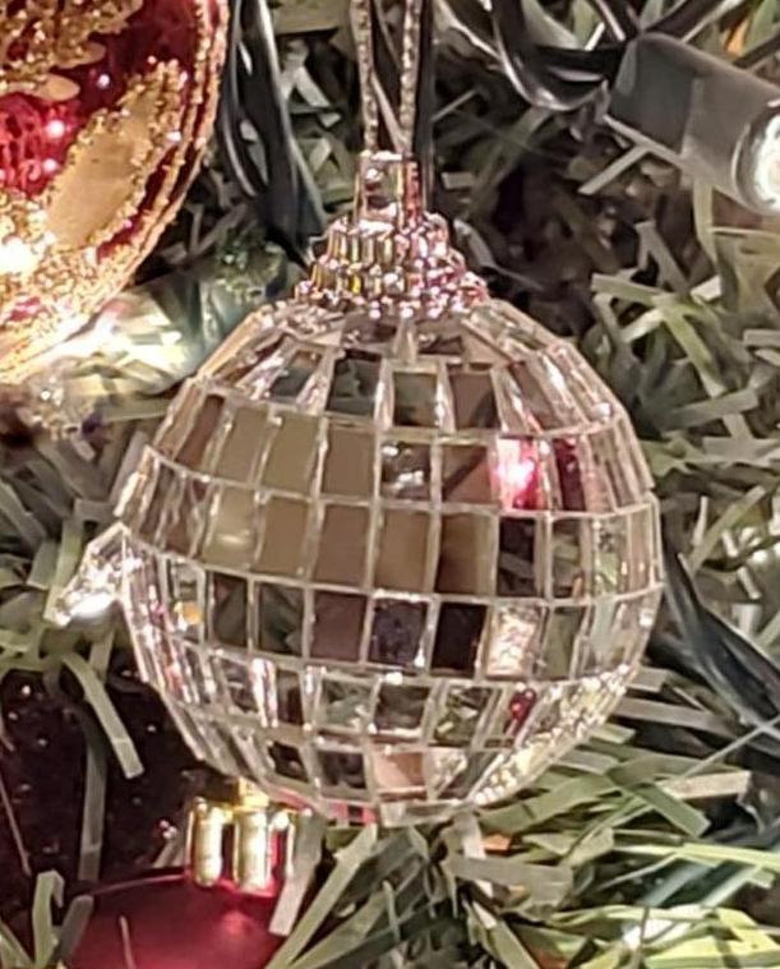 1 1/2 Inch Set/6 Mini Disco Balls Small Disco Balls Silver Etsy