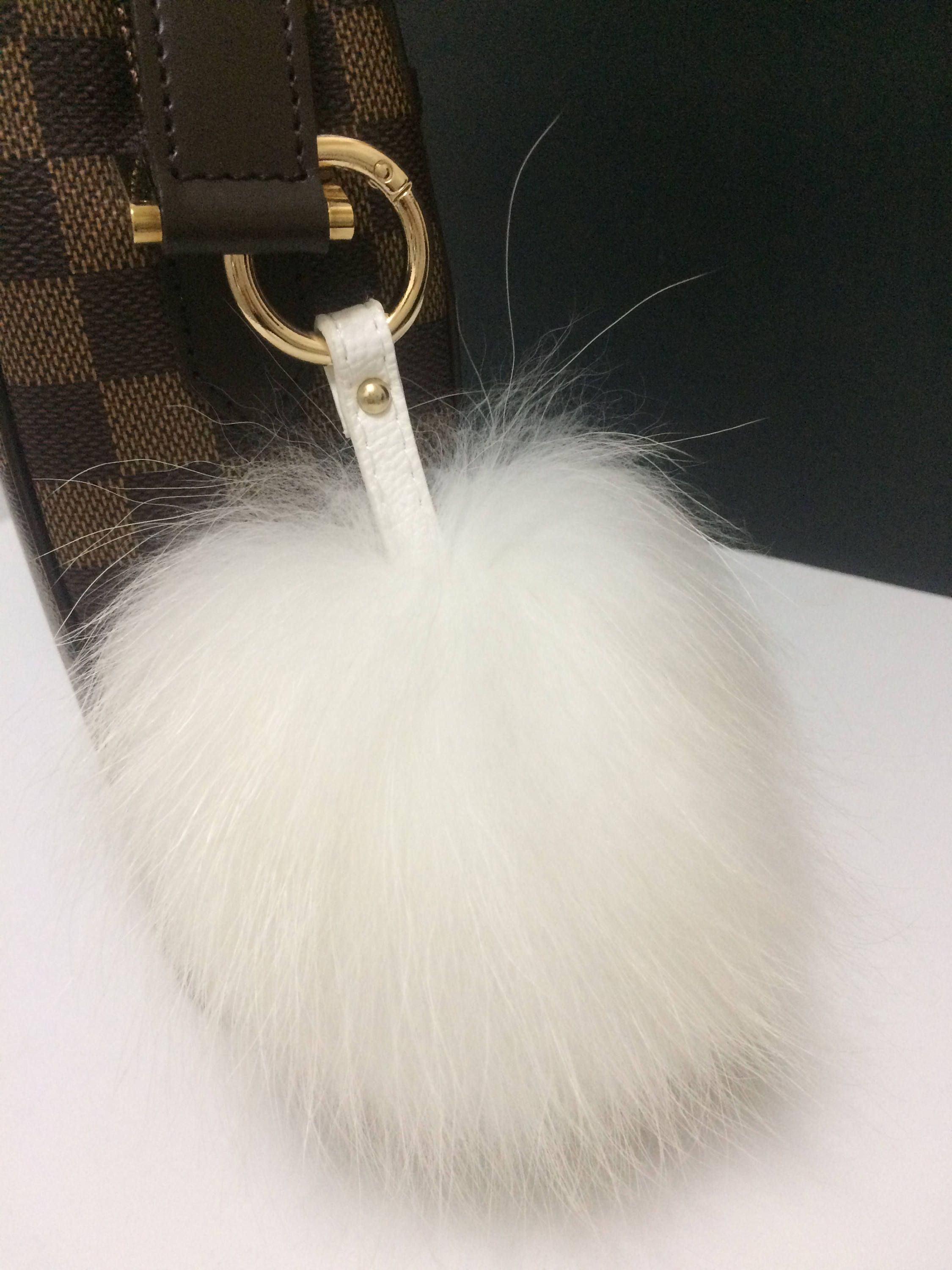 large fur bag
